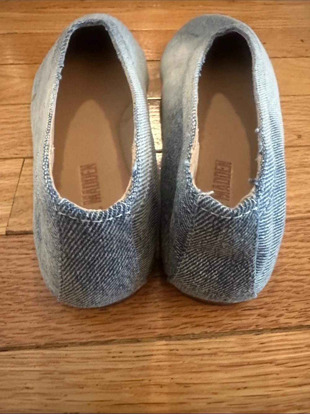 Steve Madden Light Denim Blue Slip-On Flats